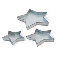thumbnail image 1 of Boston International FAC18556 Rustic Metal Star Trays - Set of 3, 1 of 1