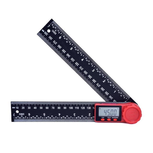 1 x Angle Ruler, 0-200mm LCD Digital Display 200mm 0-360° Angle Finder Ruler Protractor Measure Meter Accessory TAPDRA Accessories Part