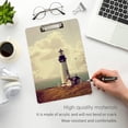 thumbnail image 4 of FMSHPON Lighthouse Clipboard Hardboard Wood Nursing Clip Board and Pull for Standard A4 Letter 13x9 inches, 4 of 6