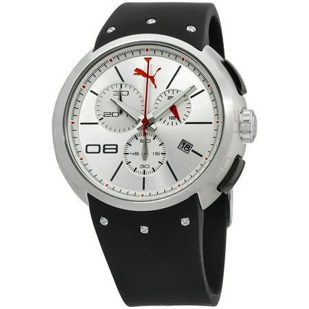 Puma Silver Dial Polyurethane Strap Men's Watch PU102671003