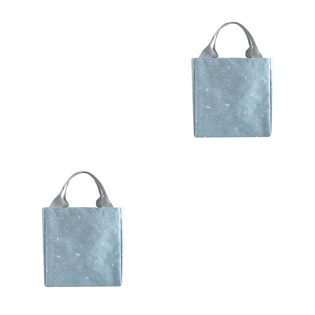 Injueey Bolsa de almuerzo reutilizable portátil, fiambrera aislada, tela de lona con papel de aluminio, bolso de mano para almuerzo para mujeres/hombres Type1 NO1 Injueey CBP106735