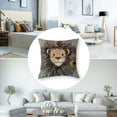 thumbnail image 5 of Acheng Cartoon Animal Pillow Covers Kids Pillowcase Throw Pillow Covers Set Throw Cushion Case for Sofa Couch Home Decor School Cushion Case Set of 2 White(Two Sides Print) 22x22in, 5 of 7