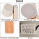 thumbnail image 5 of Aplique de pared LED Nirvana White con base de madera, ajustable, 6 W, luz blanca cálida 2700 K, foco de aluminio e interruptor para dormitorio, cama, cabecero, sala de estar., 5 of 5