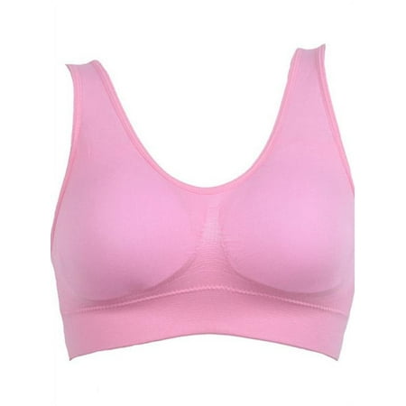 

SUPERHOMUSE Breathable Underwear Sport Yoga Bras Lovely Young Size S-3XL Outdoor Women Seamless Solid Bra Fitness Bras Tops; S-3XL