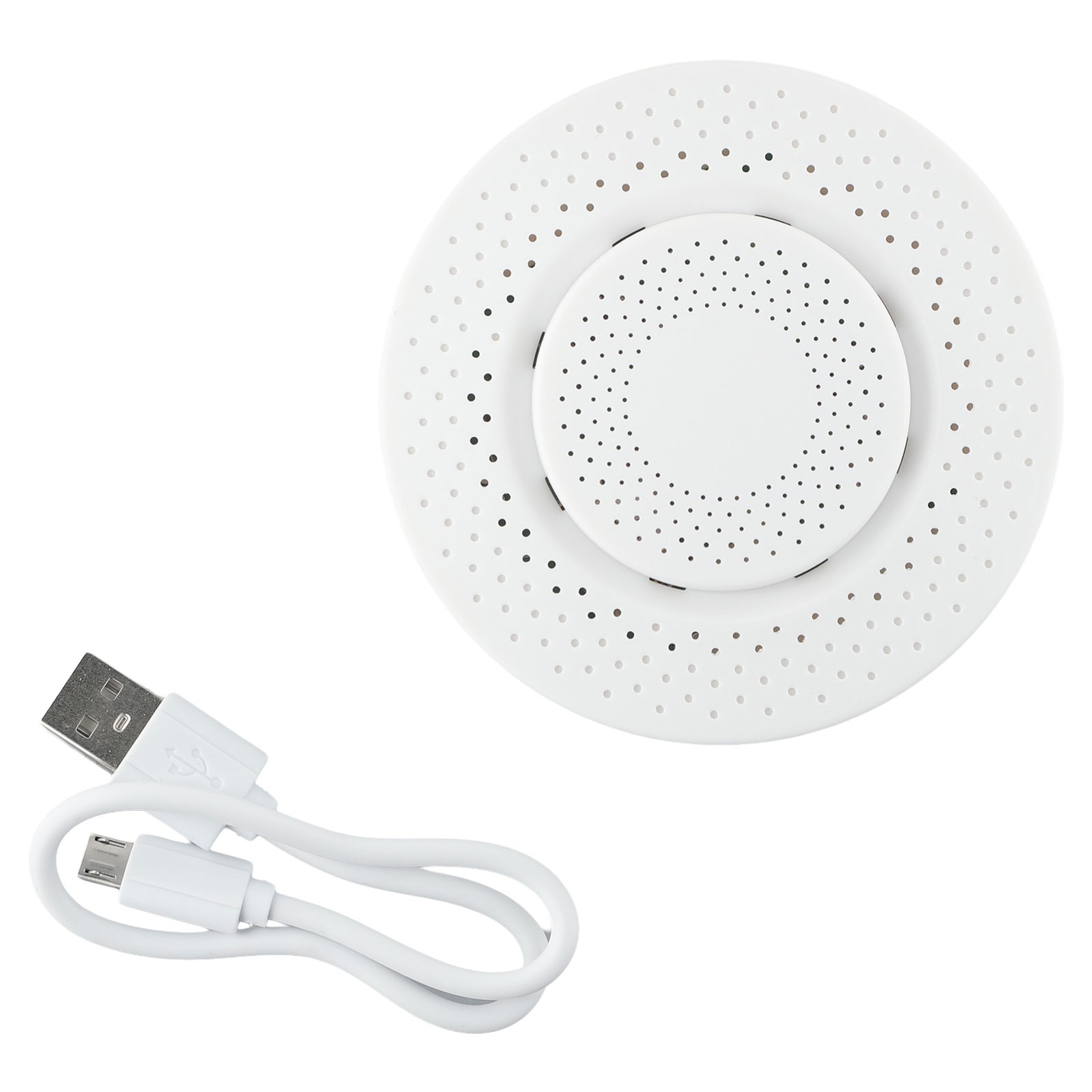 CHENGSI for Tuya Smart 6-in-1 Air Quality Detector for wifi Compatible - Monitors PM2.5 Formaldehyde VOC Temperature Humidity - USB Powered Environmental Sensor for Home Office