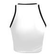 thumbnail image 4 of Tiqkatyck Womens Summer Tops, Womens Crew Neck Ribbed Sleeveless Shirts Cute Going Out Tops Slim Fit Summer Y2K Tops Camisole Tops for Women Tank Tops for Women 2024 White L, 4 of 4
