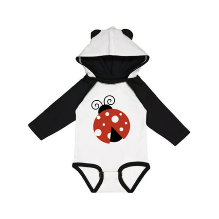 

Inktastic Ladybug Ladybird Lady Beetle - Red Black White Gift Baby Girl Long Sleeve Bodysuit