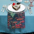 thumbnail image 4 of Heduofu Fantasy Mushroom Agaric Cloth Napkins, Dinner Napkins Washable Reusable Polyester Table Napkins for Parties, Weddings and Dinners 4 PCS, 4 of 7