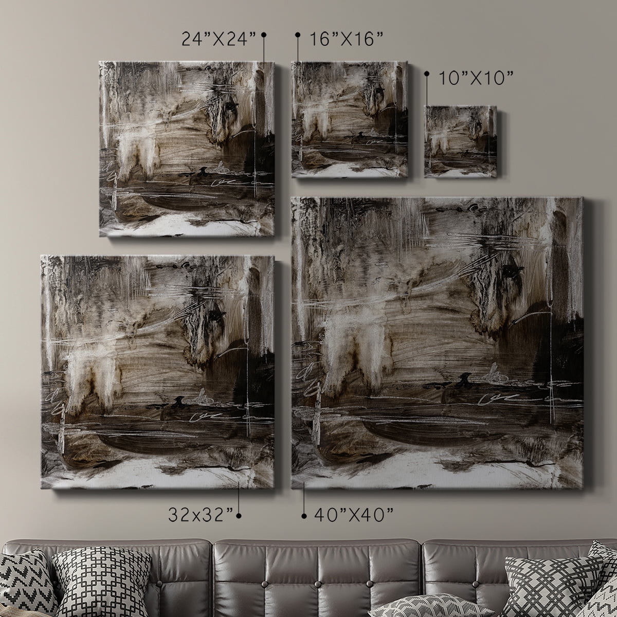 Wexford Home Continuum I-Premium Gallery Wrapped Canvas, 40" x 40" - Ready to Hang
