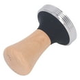 thumbnail image 1 of Tamper de Café ANGGREK de Acero Inoxidable Base Plana con de Madera, 1 of 8