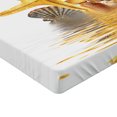 thumbnail image 2 of Ambesonne Beach Fitted Sheet, Sea Shells and Starfish, Twin Size, Earth Yellow Cream, 2 of 3