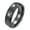 Black, variant on Unisex Ceramic Dainty Elegant 6mm Multi-Faceted Rhombic Cut Classic Plain Ring Comfort Fit Couple Engagement Wedding Band Black Size 11