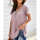 thumbnail image 4 of Camiseta de cuello en V para mujer, camiseta de manga corta para mujer, camiseta informal de manga corta para mujer, camiseta de manga corta ultra sensible, 4 of 6