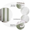 thumbnail image 3 of White Seaweed Green Gradient Shower Curtain, 48" x 72", Simple Pattern Waterproof Bathroom Curtain Washable Shower Curtain Set with 12 Hooks, 3 of 6