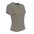 thumbnail image 3 of Playera George para Mujer, Manga Corta Con Escote Redondo Gris J Talla CH, 3 of 4
