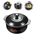 thumbnail image 6 of Tineasur Black Ceramic Stew Pot with Lid, Cookware for Braised Chicken, Soup, Stews, and Slow Cooking, 6 of 6