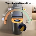 thumbnail image 6 of taoruifang Gray One Piece Smart Toilet, Built-in Bidet with Warm Water & Dryer, Auto Open Close Seat, Intelligent Toilet with Remote Control, 6 of 20
