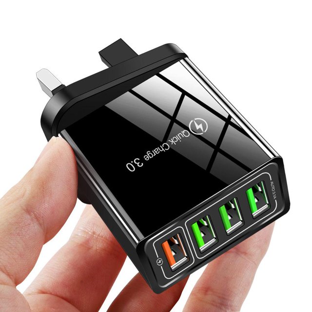 Q5-(4.1A) 4USB QC3.0 Mobile Phone Quickly Charger P5V5