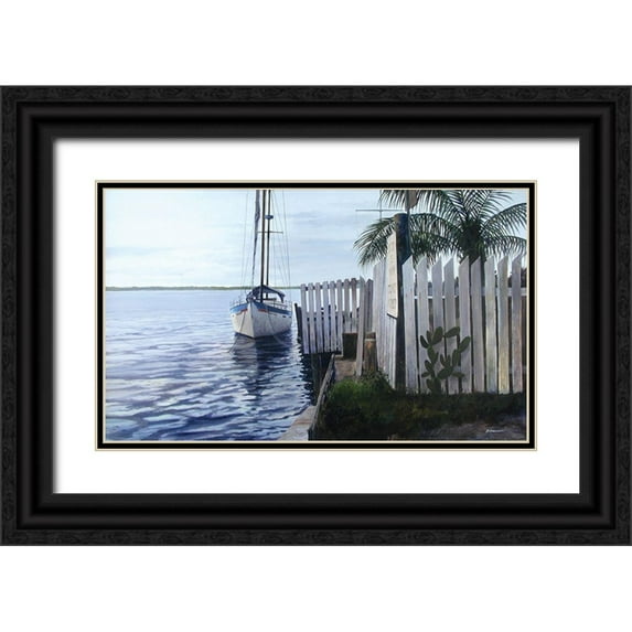 Bansemer, Roger 32x21 Black Ornate Wood Framed with Double Matting Museum Art Print Titled - No Worries