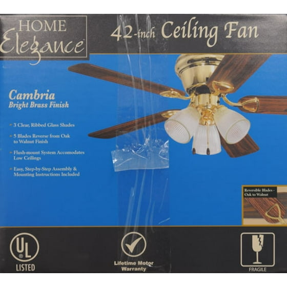 Home Elegance 42 Flushmount Ceiling Fan Com