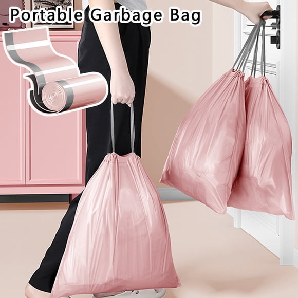 Portable Bag Strong Leakage Small Garbage Bags Unscented Thick For Bathroom Kitchen Small Can Try Stretch And Fresh Bag Roll Simply Human Bags M Bags No Scent Bags M Can Seals Bag Small Tie Bags Bag