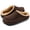 Brown, variant on Mens Slippers Comfy Moccasin Slippers Wide Loafer House Shoes Indoor Outdoor size 9.5-10