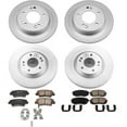 thumbnail image 2 of PowerStop Front and Rear Geomet Coated Brake Rotor and Pad Kit Fits: KIA Select Models CRK8012, 2 of 5