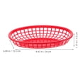 thumbnail image 3 of HEALEEP 12Pcs Convenient Bread Basket Black Plastic for Afternoon Tea Use, 3 of 8