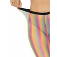 thumbnail image 4 of rainbow stripped fishnet pantyhose., 4 of 5