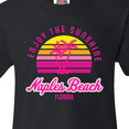thumbnail image 4 of Inktastic Summer Enjoy the Sunshine Naples Beach Florida in Pink Youth T-Shirt, 4 of 5