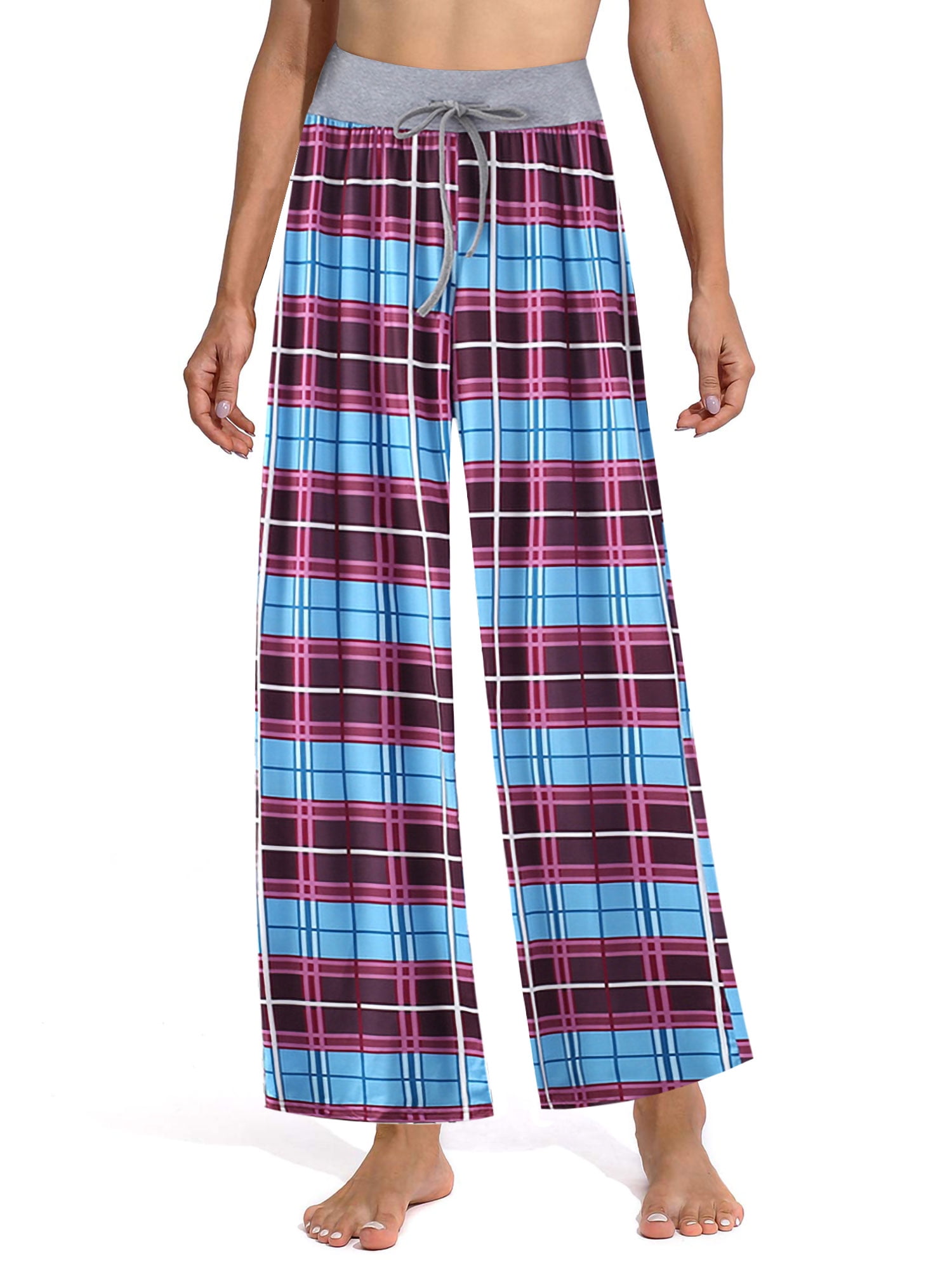 TIKTIK Womens Comfy Casual Wide Leg Pajama Pants Palazzo Lounge Pants High Waisted Yoga Pants S-4XL 