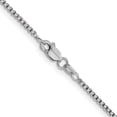 thumbnail image 4 of Auriga Fine Jewelry 14K White Gold 1.5mm Box Chain Necklace 24inch for Women, 4 of 6