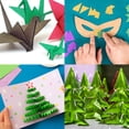 thumbnail image 6 of Uxcell 10inch Origami Paper Set, 200Pcs Square Paper with Scissor, Colorful, 6 of 6
