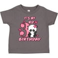 thumbnail image 3 of Inktastic It's My Third Birthday with Panda Bear Girls Toddler T-Shirt, 3 of 5