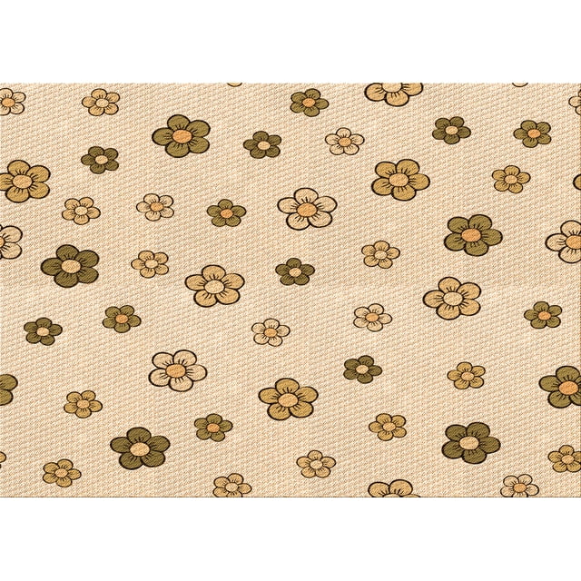 Ahgly Company Machine Washable Indoor Rectangle Transitional Bronze Brown Area Rugs, 2' x 3'