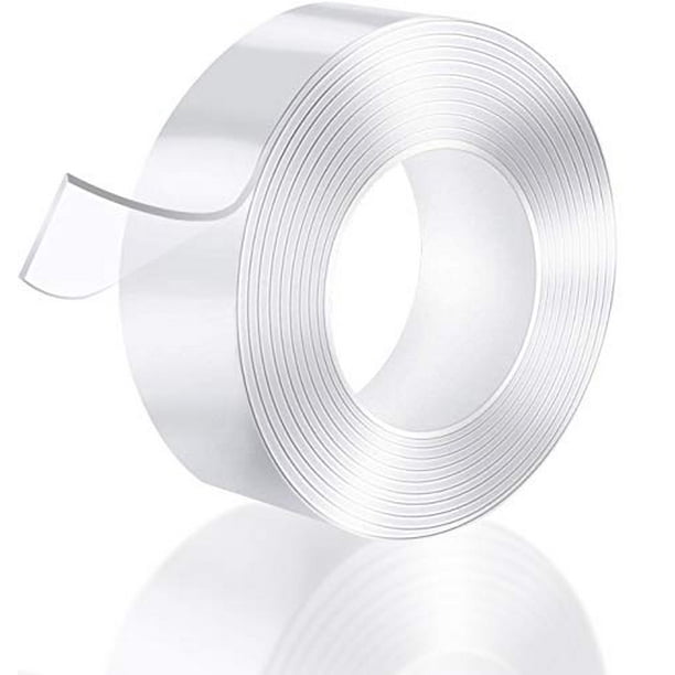 Double Sided Tape For Walls 17ft Multipurpose Removable Mounting Adhesive Tape Heavy Duty Reusable Washable Traceless Strong Sticky Strips Gel Grip Tape Carpet Mat Poster Tape For Home Office Walmart Com Walmart Com