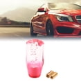 thumbnail image 3 of Unique Bargains Clear Pink Fuax Crystal Octangle Gear Shift Knob Shifter Stick Lever for Car Pink, 3 of 3