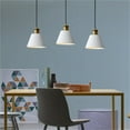 thumbnail image 5 of JLOWCO Led Hanging Lights with Plug in Cord,modern Pendant Lights Kitchen Island Lighting White Kitchen Lights Over Island (LED Bulb Include), 5 of 7