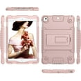 thumbnail image 5 of Feishell for iPad Pro 11 Case 2018 with Pencil Holder, Shockproof Rugged Kids Child Proof Rubber EVA Bumper Heavy Duty Case with Kickstand Protective Cover for Apple iPad Pro 11", Rosegold, 5 of 7