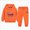 A107-Orange, variant on 3-4 Years Toddler Boys 2 Piece Outfit Set Fire Engine Graphic Hoodie and Pants
