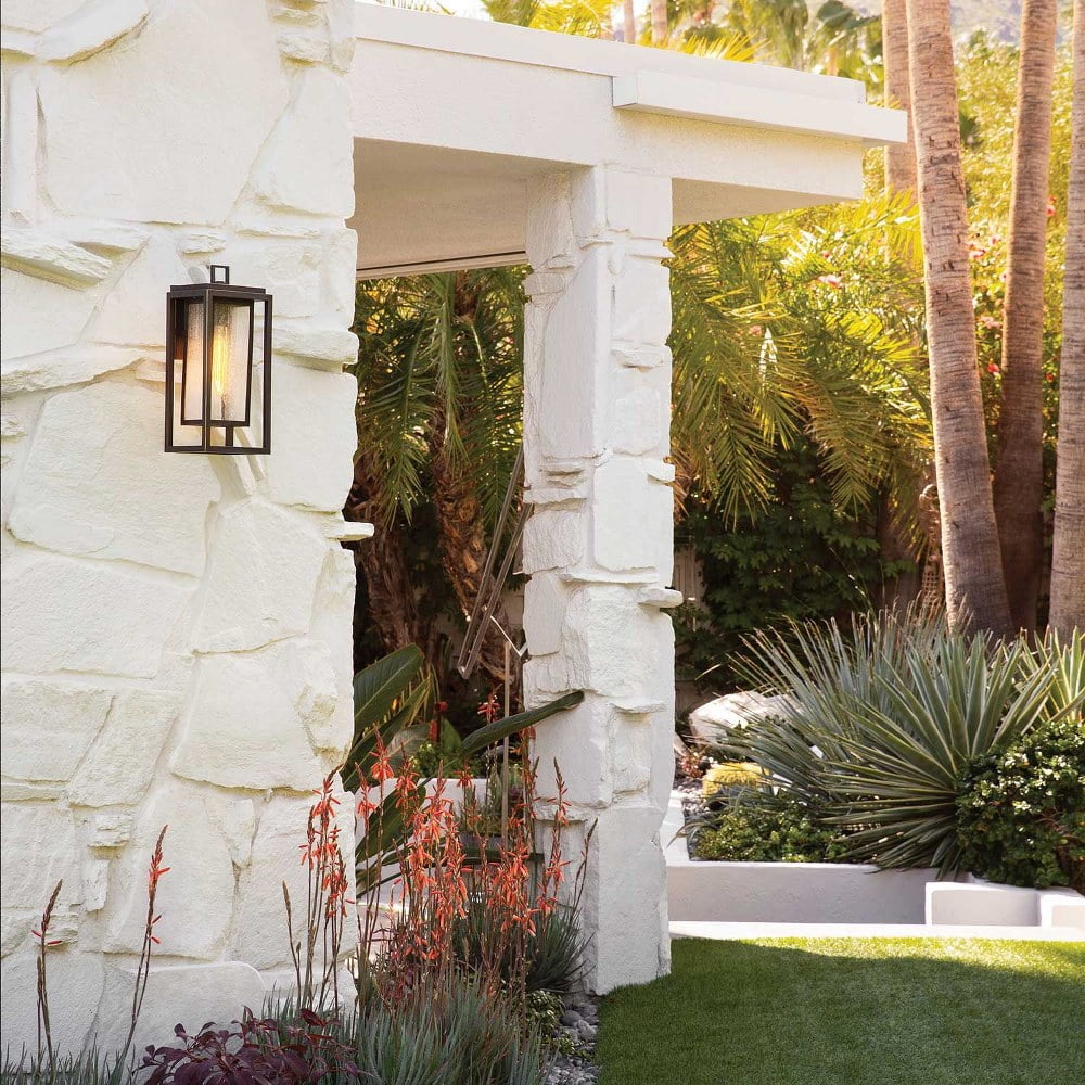1 Light Medium Outdoor Wall Lantern in Transitional Style 7 inches Wide By 16 inches High-Oil Rubbed Bronze Finish-Led Lamping Type-E26 Medium Lamp