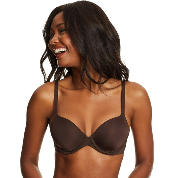 Maidenform One Fab Fit Everyday Modern Demi Underwire Bra Warm Cocoa Brown 38DD Women's