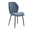 C-Blue, variant on Dining Chairs Set of 4 PU Leather Metal Black Handle 34 Inch for Kitchen Restaurant