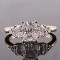 thumbnail image 2 of solitaire jewels 2.5CT Radiant Moissanite 9 Stone Engagement Ring For Women, 14K Yellow Gold, 2 of 7