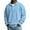 13#Light Blue, variant on Men Waffle Sweatshirt Casual Long Sleeve Polo Shirts Quarter Button Pullover Sweaters Fashion Fall Clothes White 3XL