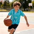 thumbnail image 3 of Adarl Boys Athletic Shorts Set 2 Piece Quick Dry Short Sleeve T-Shirt and Mesh Shorts Soccer Set Sizes 4-14 Years, 3 of 6