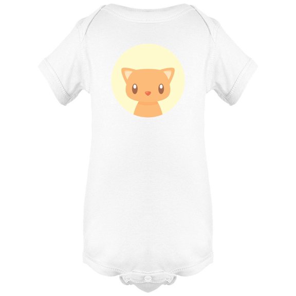 Cute Little Cat Icon Bodysuit Infant -Image by Shutterstock, 6 Months