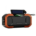 thumbnail image 1 of ZheElen Hand Crank Radio Hiking Backpacking USB Rechargeable Flashlight IPX5 Waterproof Bluetooth-compatible Phone Charger Power Bank Orange, 1 of 9