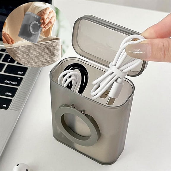 Portable Electronic Accessories Organizer Travel Storage Bag with Phone Holder for Chargers Cords Home Carry