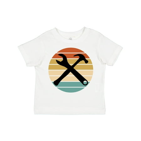 

Inktastic Construction Tools Retro Sunset Gift Toddler Boy or Toddler Girl T-Shirt